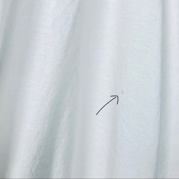 Mark And Estel | White Flowy Asymmetric Crew Neck High-Low Cotton T-Shirt Dress - Picture 12 of 16